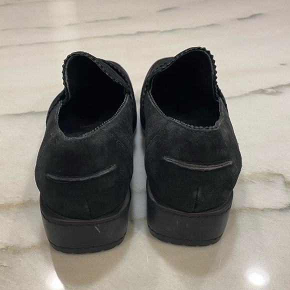 Stuart Weitzman Loafers Size 6 Black Suede Leather - Picture 7 of 15